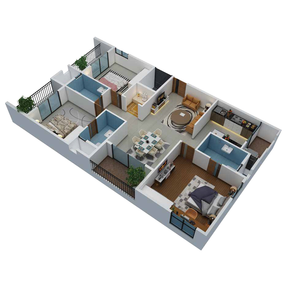 3BHK Plan B